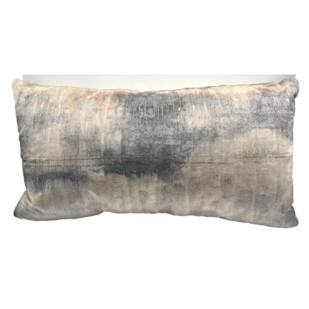 Callisto Home Decorative Lumbar Pillow with Feather Fill 24x14